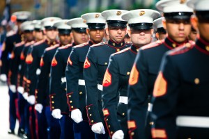 Marines march in 2011 New York Veterans Day Parade