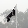 038 Liwa-e-Ahmadiyyat fluttering in Jalsa Gah